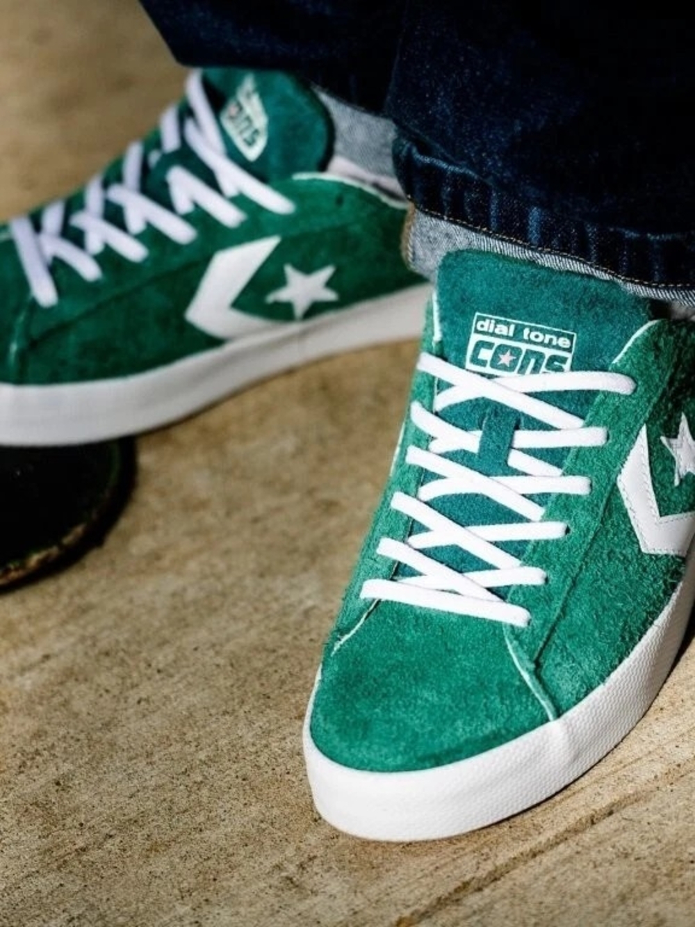 Dial Tone x Converse Pro Leather Vulc Pro Low Sneakers in 'Vintage Jade'